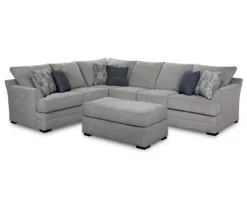 Naples Gray Ottoman -Broyhill 810451015 810451016 810451017