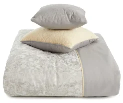 Broyhill Samille Gray & Mustard 8-Piece Comforter Set -Broyhill 810459636 1