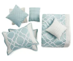 Broyhill Tiago Aqua 8-Piece Comforter Set -Broyhill 810459762 1