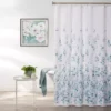 White & Blue Eucalyptus Fabric Shower Curtain -Broyhill 810460535 1