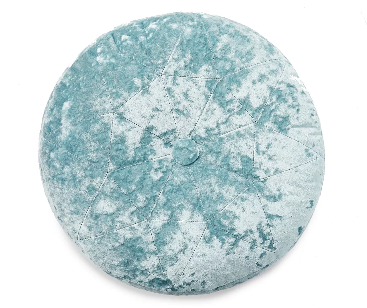 Jolie Aqua Velvet Round Throw Pillow 3 Jolie Aqua Velvet Round Throw Pillow