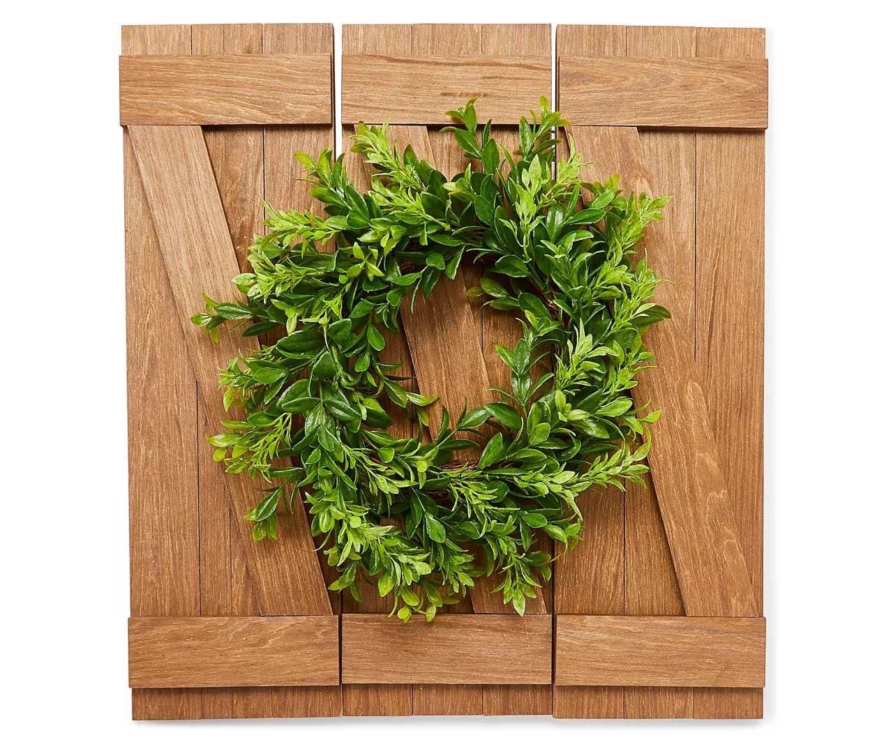 Panel & Wreath 3-Piece Wall Decor Set 3 Panel & Wreath 3-Piece Wall Decor Set