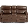 Wellsley Leather Power Reclining Console Loveseat -Broyhill 810469259 3