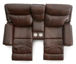 Wellsley Leather Power Reclining Console Loveseat -Broyhill 810469259 8