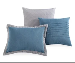 Vittorio Teal & Gray Comforter Set -Broyhill 810485246 810485247 11