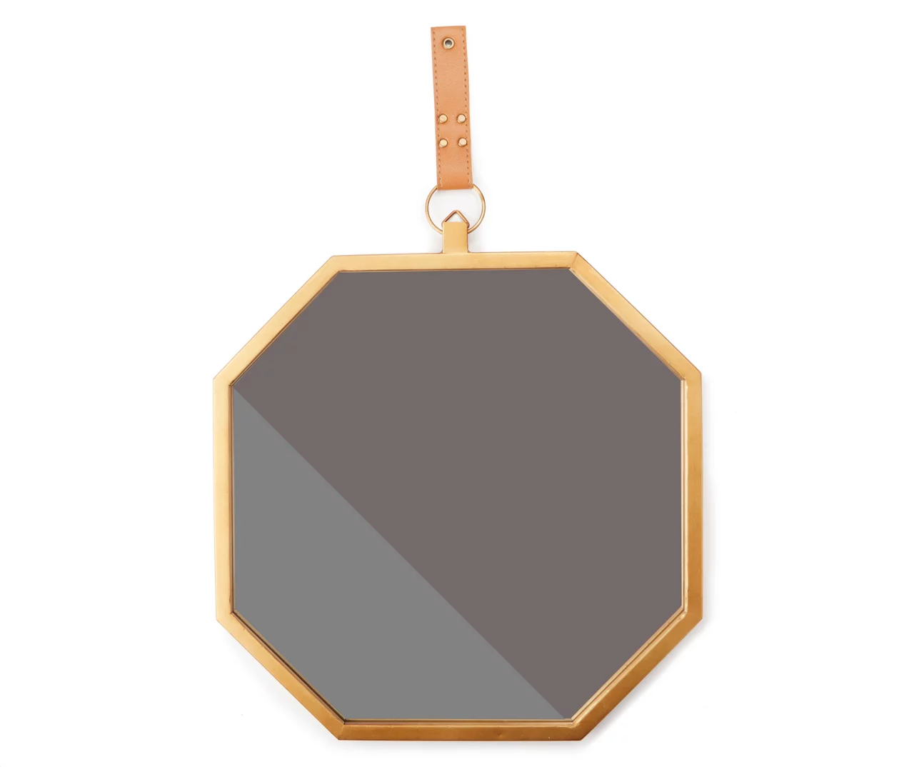 Gold Framed Octagonal Hanging Mirror 3 Gold Framed Octagonal Hanging Mirror