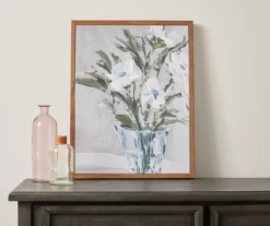 Blue Floral Vase Framed Canvas 10 Blue Floral Vase Framed Canvas -Broyhill 810498693 2