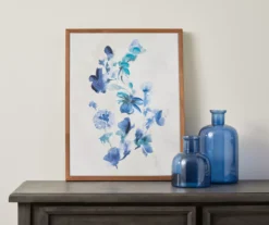 Blue Flowers Framed Canvas 8 Blue Flowers Framed Canvas -Broyhill 810498697 2
