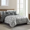 Broyhill Aslan Charcoal & Silver Jacquard 8-Piece Comforter Set -Broyhill 810515914