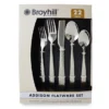 Addison Hammered 22-Piece Flatware Set 2 Addison Hammered 22-Piece Flatware Set -Broyhill 810516104 1