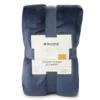 Navy Queen/King Velvet Plush Blanket -Broyhill 810519402