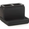 Matte Black Rubberized Toothbrush Holder -Broyhill 810530733