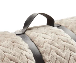 Tan Zigzag-Embossed Velvet King Blanket -Broyhill 810531017 810617578 3 1