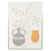 Orange, Gray & White Potted Plants Framed Canvas -Broyhill 810540304
