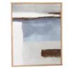Gray, White & Blue Abstract 1 Framed Canvas 1 Gray, White & Blue Abstract 1 Framed Canvas -Broyhill 810546200