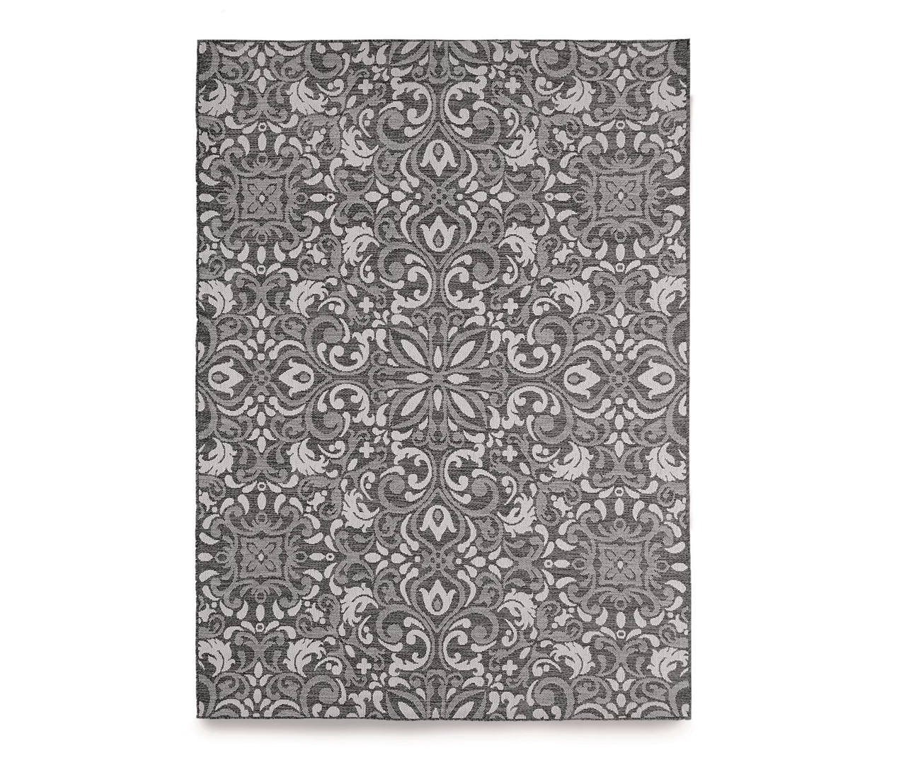 Broyhill Sandpointe Granite & Ecru Damask Outdoor Area Rug 3 Broyhill Sandpointe Granite & Ecru Damask Outdoor Area Rug