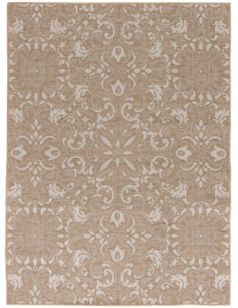 Broyhill Sandpointe Granite & Ecru Damask Outdoor Area Rug 6 Broyhill Sandpointe Granite & Ecru Damask Outdoor Area Rug - Image 4