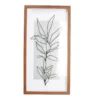 Black & Brown Botanical Line Drawing Leafy Plant Framed Wall Art -Broyhill 810547367