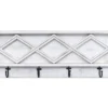 Whitewash Diamond Lattice Wall Plaque With Hooks -Broyhill 810548703
