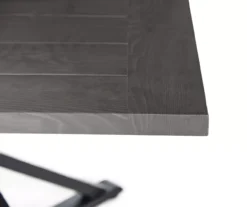 Autumn Cove Brown Wood Look Square Steel Patio Dining Table -Broyhill 810553658 2 1