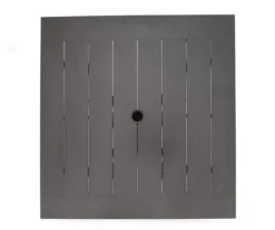 Autumn Cove Brown Wood Look Square Steel Patio Dining Table -Broyhill 810553658 3 1