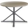 Sandpointe Neutral Steel Round Patio Dining Table -Broyhill 810554377