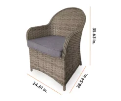 Broyhill Autumn Cove All-Weather Wicker Cushioned Patio Captain's Dining Chair 11 Broyhill Autumn Cove All-Weather Wicker Cushioned Patio Captain's Dining Chair -Broyhill 810554527 99 2