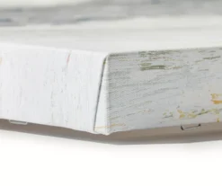 Blue & White Abstract Ocean 1 Wrapped Canvas -Broyhill 810558512 810558513 1