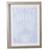 Light Blue Shell Fringe-Trim Framed Wall Plaque 2 Light Blue Shell Fringe-Trim Framed Wall Plaque -Broyhill 810561165