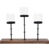 Black & Brown 3-Tier Votive Holder