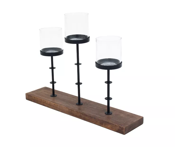 Black & Brown 3-Tier Votive Holder 4 Black & Brown 3-Tier Votive Holder - Image 2