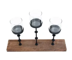 Black & Brown 3-Tier Votive Holder 7 Black & Brown 3-Tier Votive Holder -Broyhill 810561246 3