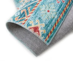 Caden Green & Orange Geometric Floral Runner Rug, (2' X 7') 7 Caden Green & Orange Geometric Floral Runner Rug, (2' X 7') -Broyhill 810563288 2