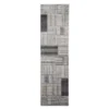 Destan Charcoal & Gray Patchwork Runner Rug, (2' X 7') -Broyhill 810563290