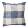 Linden Navy & Cream Buffalo Plaid Square Throw Pillow -Broyhill 810565459