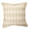 Market Sage & Beige Plaid Square Throw Pillow -Broyhill 810565723