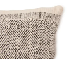 Hawthorne Black & White Geometric Square Throw Pillow -Broyhill 810565727 2