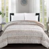 Broyhill Tan Animal Print Faux Fur Comforter -Broyhill 810573791 810573793