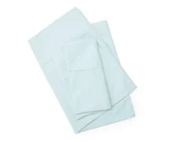 Aqua 300-Thread Count Queen 4-Piece Sheet Set