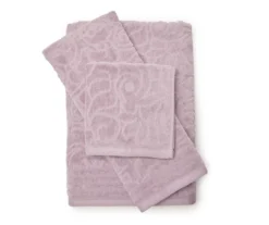 Broyhill Damask Jacquard Velour Towel -Broyhill 810578030 810578028 810578072 1