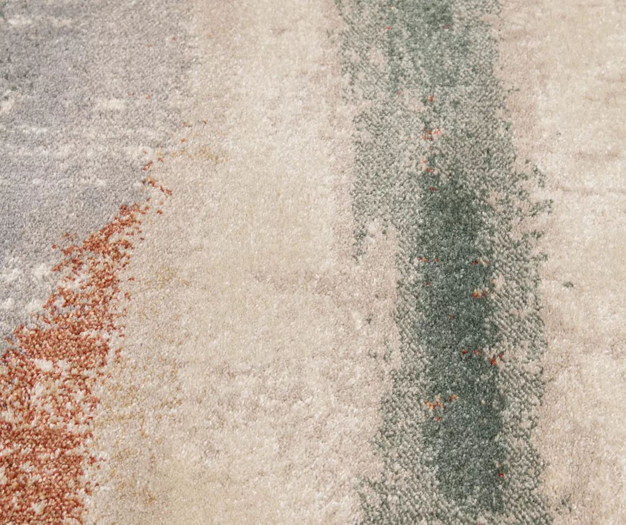 Hadlee Sand, Coral & Green Abstract Area Rug, (6' X 9') 8 Hadlee Sand, Coral & Green Abstract Area Rug, (6' X 9') - Image 6