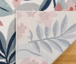 Broyhill Nauru Blue & Pink Floral Outdoor Area Rug -Broyhill 810586608 810586609 810586610 A2 1 1