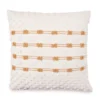 White & Tan Panna Stripe Throw Pillow 1 White & Tan Panna Stripe Throw Pillow -Broyhill 810590726 A0