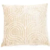 New Beginnings Brown Rice & White Loop Chenille Square Throw Pillow -Broyhill 810591653 A0