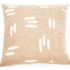 New Beginnings Travertine & White Hash Mark Chenille Square Throw Pillow -Broyhill 810591655 A0