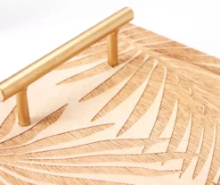 Wild Sedona Brown Etched Palm Wood Tray -Broyhill 810601629 A8 1