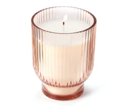 Wild Sedona Vanilla Cashmere Pink Rib Pedestal Candle, 15 Oz. 5 Wild Sedona Vanilla Cashmere Pink Rib Pedestal Candle, 15 Oz. -Broyhill 810602441 A1 1