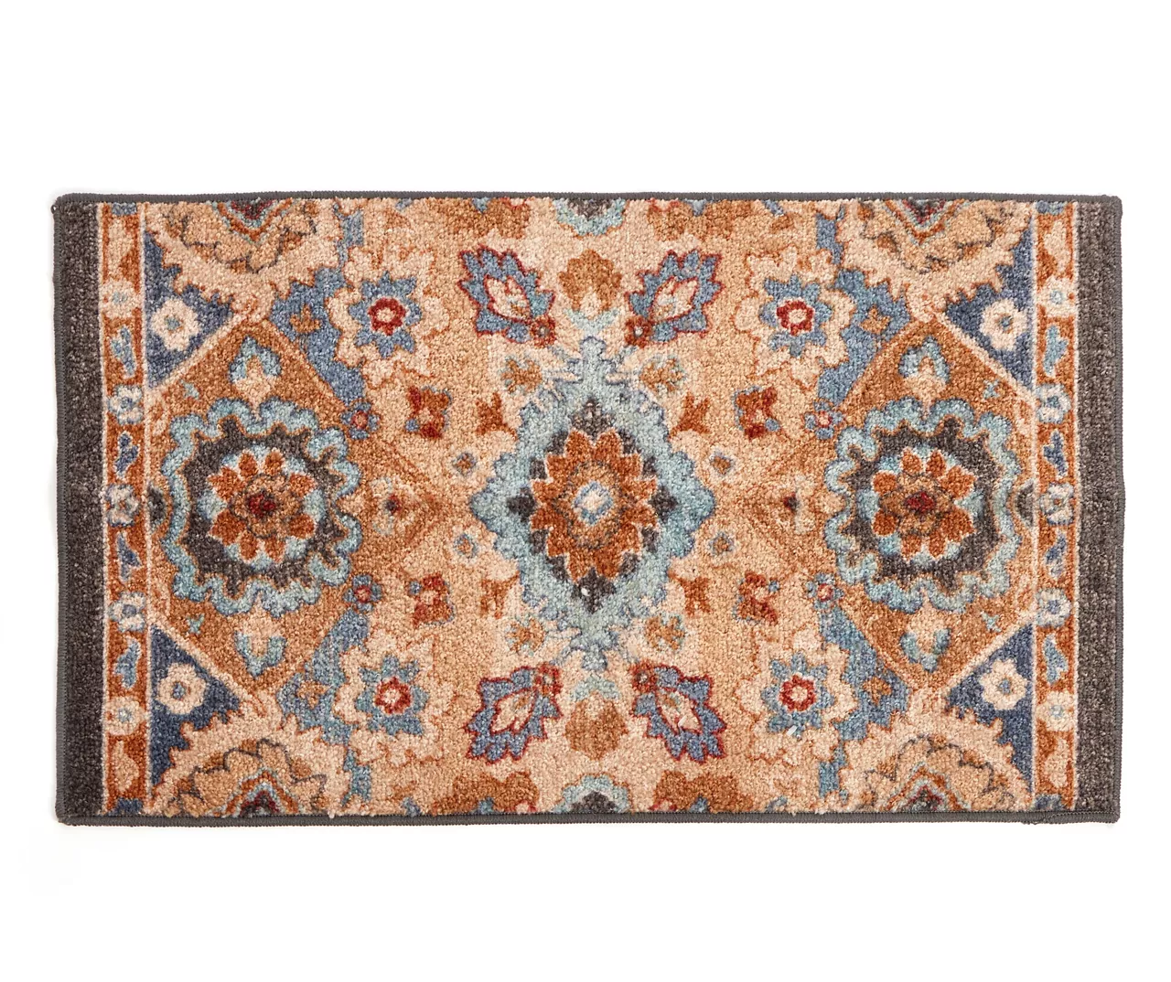 Broyhill Blue & Tan Traditional Floral Accent Rug