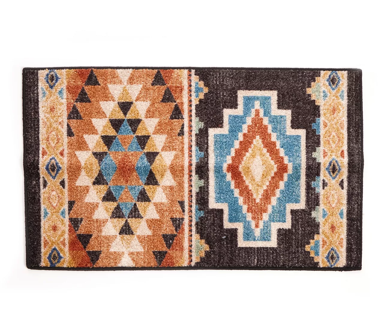 Broyhill Orange & Brown Geometric Accent Rug 3 Broyhill Orange & Brown Geometric Accent Rug