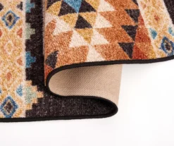 Broyhill Orange & Brown Geometric Accent Rug 12 Broyhill Orange & Brown Geometric Accent Rug -Broyhill 810602766 810602765 A8 1